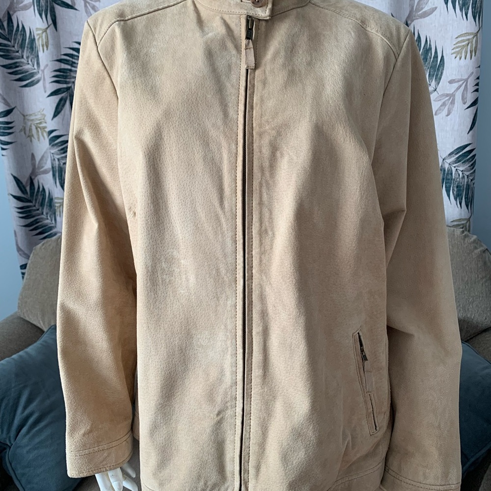 Reitmans Genuine Suede Leather Moto Jacket
